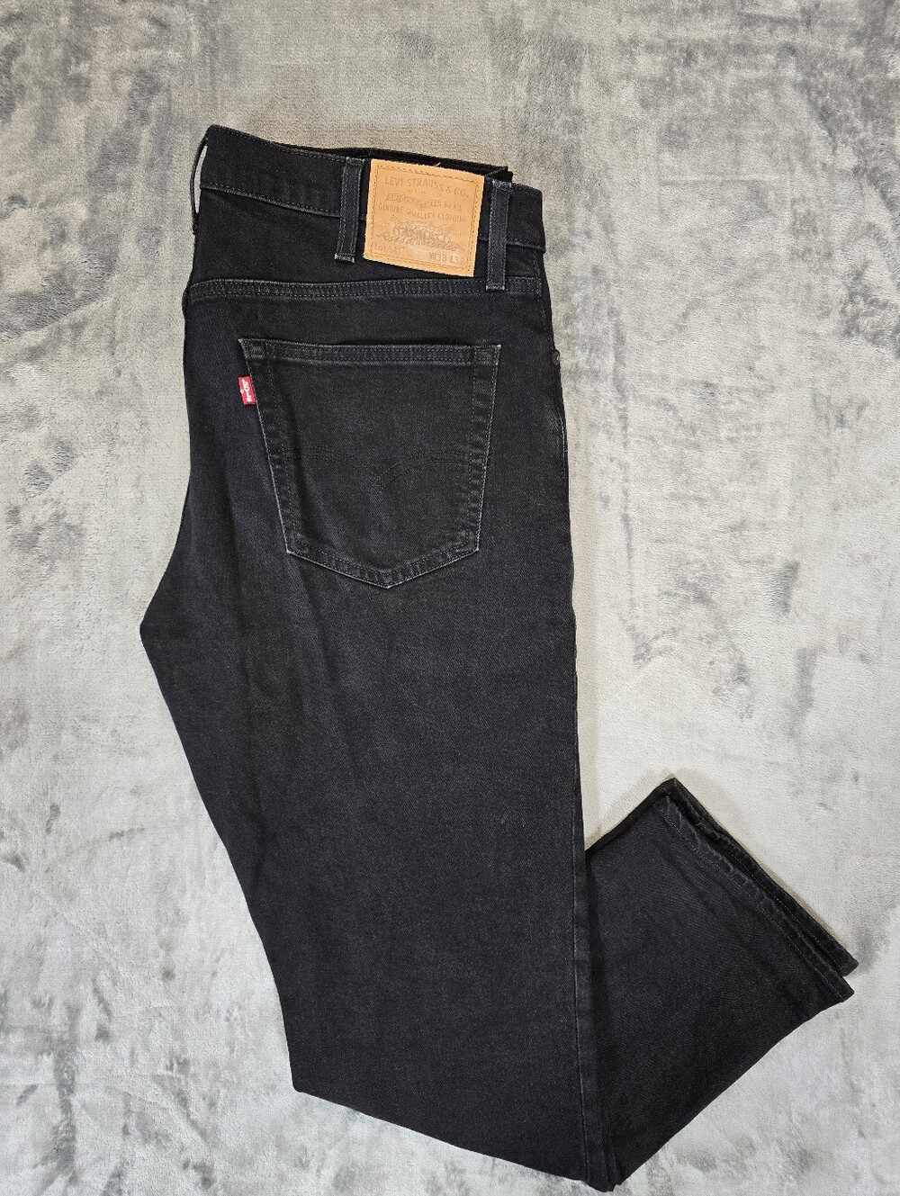 Levi's 541 Premium Black Denim Jeans Size 38x30